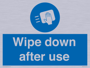 Wipe down after use